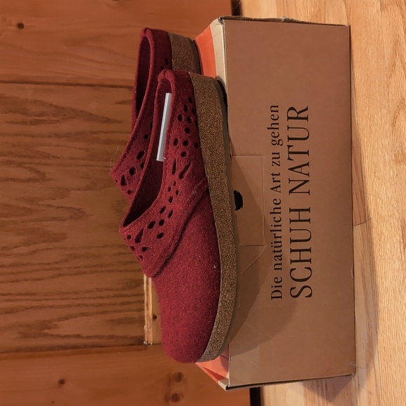 Haflinger GZ "Lacey" slip on wool clogs - Picture 2 of 5